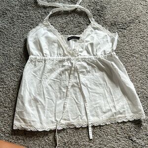 Brandy Mellive White Lace top